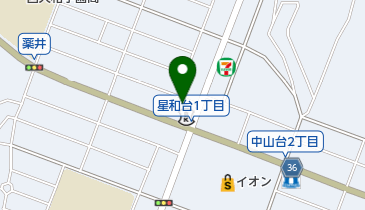 西大和星和台郵便局の地図画像