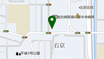 奈良右京郵便局の地図画像