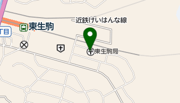 東生駒郵便局の地図画像