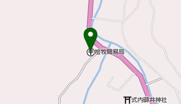 桧牧簡易郵便局の地図画像
