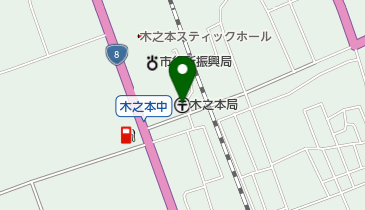 木之本郵便局の地図画像