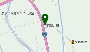 西浅井郵便局の地図画像