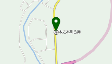 木之本川合郵便局の地図画像