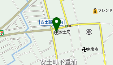 安土郵便局の地図画像