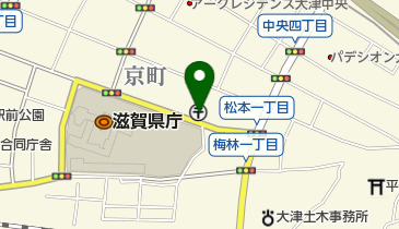 滋賀県庁前郵便局の地図画像