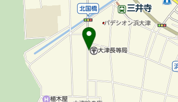 大津長等郵便局の地図画像