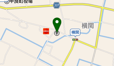 横関郵便局の地図画像