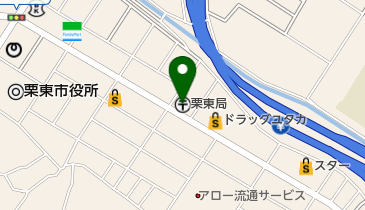 栗東郵便局の地図画像