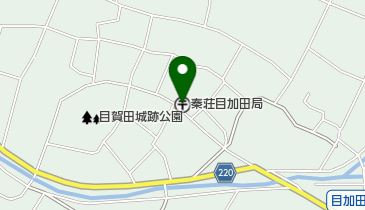 秦荘目加田郵便局の地図画像