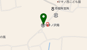 マキノ沢郵便局の地図画像