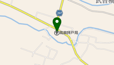 高島拝戸郵便局の地図画像