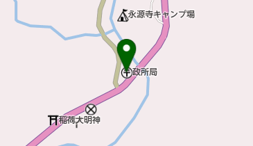 政所郵便局の地図画像