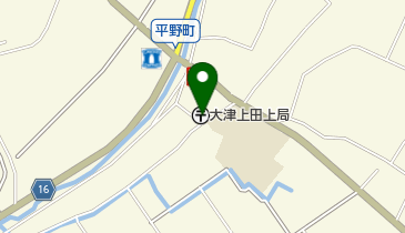 大津上田上郵便局の地図画像