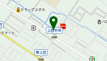 草津上笠郵便局の地図画像