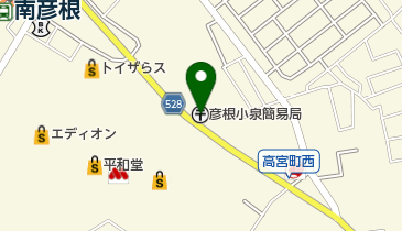 彦根小泉簡易郵便局の地図画像