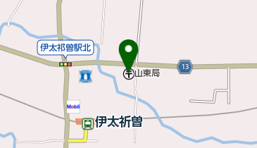 山東郵便局の地図画像