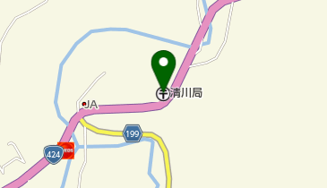 清川郵便局の地図画像