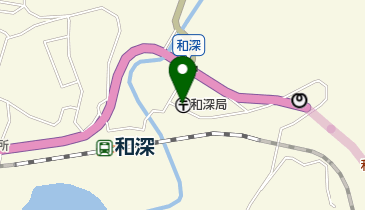 和深郵便局の地図画像