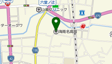 海南名高郵便局の地図画像