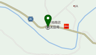 太田郵便局の地図画像