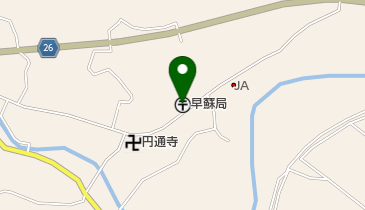 早蘇郵便局の地図画像