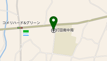 打田南中郵便局の地図画像