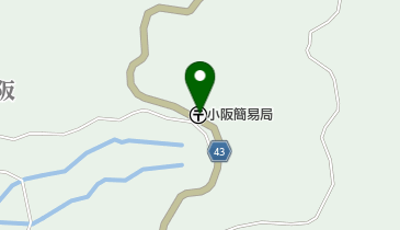 小阪簡易郵便局の地図画像