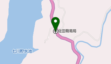 佐田簡易郵便局の地図画像