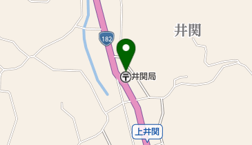 井関郵便局の地図画像