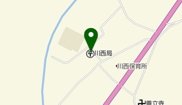 川西郵便局の地図画像