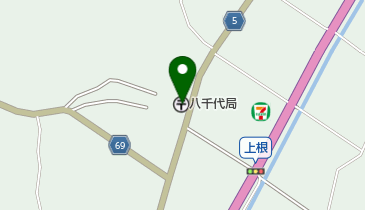 八千代郵便局の地図画像