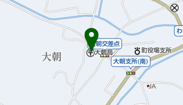 大朝郵便局の地図画像