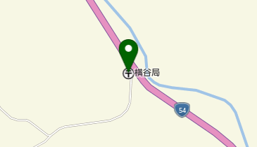 横谷郵便局の地図画像