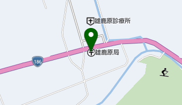 雄鹿原郵便局の地図画像