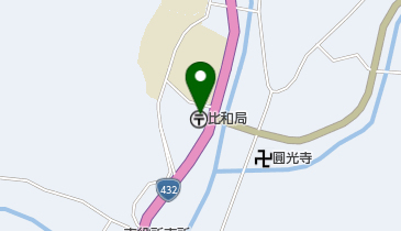 比和郵便局の地図画像