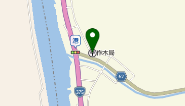 作木郵便局の地図画像