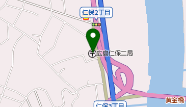 広島仁保二郵便局の地図画像