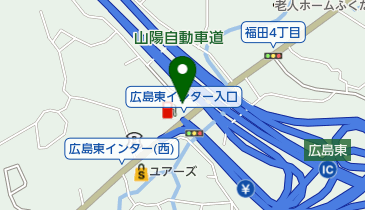 広島福田郵便局の地図画像