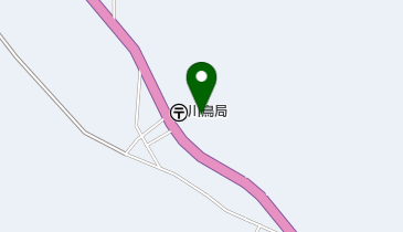 川鳥郵便局の地図画像