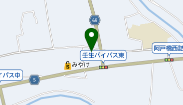 壬生郵便局の地図画像