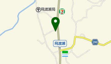 飛渡瀬郵便局の地図画像