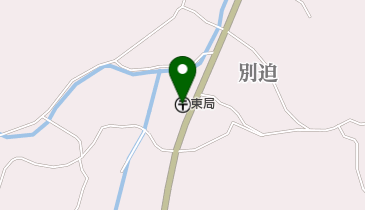 東郵便局の地図画像