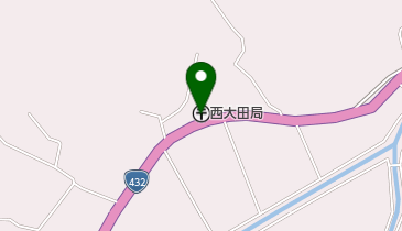 西大田郵便局の地図画像