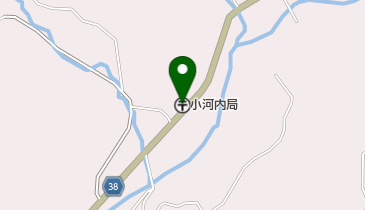 小河内郵便局の地図画像