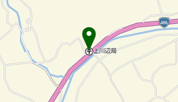 上川辺郵便局の地図画像