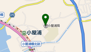 小屋浦郵便局の地図画像