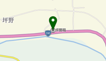 坪野郵便局の地図画像
