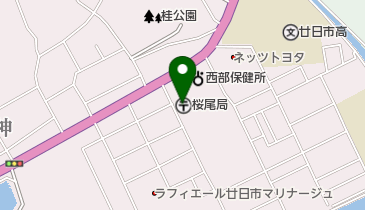 桜尾郵便局の地図画像