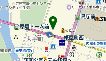 広島中郵便局 ゆうちょ銀行 広島支店の地図画像