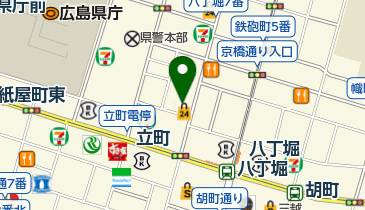 広島八丁堀郵便局の地図画像